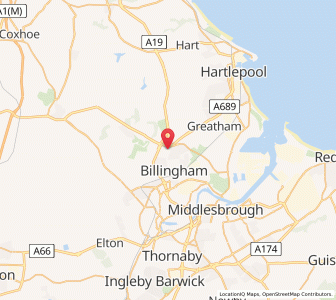Map of Wolviston, EnglandEngland