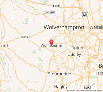 Map of Wombourn, EnglandEngland
