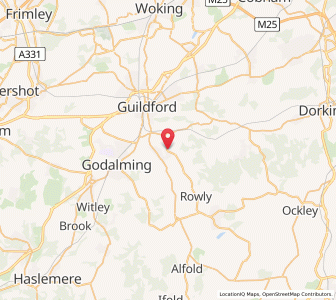 Map of Wonersh, EnglandEngland