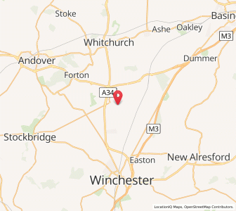 Map of Wonston, EnglandEngland