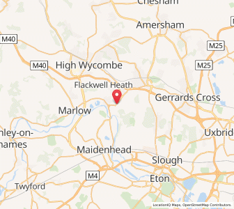 Map of Wooburn, EnglandEngland