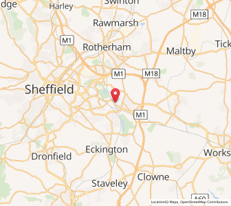 Map of Woodhouse Mill, EnglandEngland