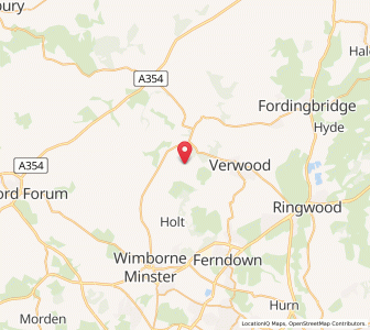 Map of Woodlands, EnglandEngland
