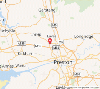 Map of Woodplumpton, EnglandEngland