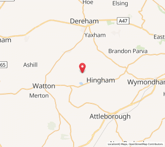 Map of Woodrising, EnglandEngland