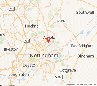 Map of Woodthorpe, EnglandEngland
