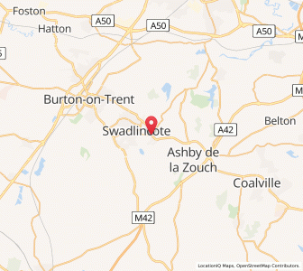Map of Woodville, EnglandEngland
