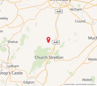 Map of Woolstaston, EnglandEngland