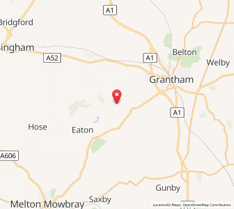 Map of Woolsthorpe, EnglandEngland