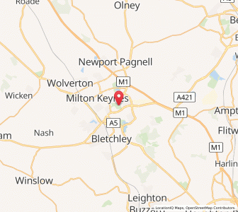 Map of Woolstone, EnglandEngland