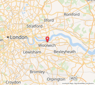 Map of Woolwich, EnglandEngland