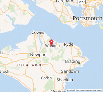 Map of Wootton Bridge, EnglandEngland