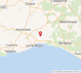 Map of Wootton Fitzpaine, EnglandEngland