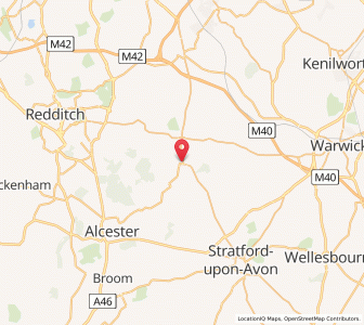 Map of Wootton Wawen, EnglandEngland