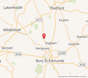 Map of Wordwell, EnglandEngland