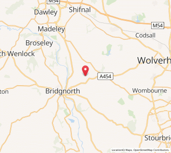 Map of Worfield, EnglandEngland