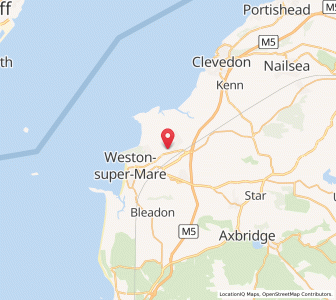 Map of Worle, EnglandEngland