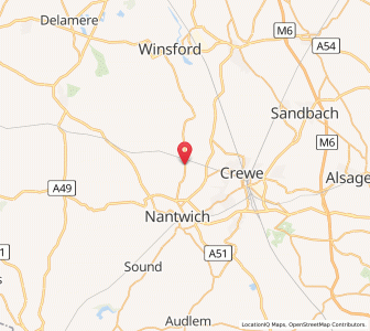 Map of Worleston, EnglandEngland