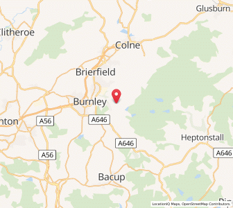 Map of Worsthorne, EnglandEngland