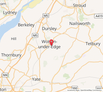 Map of Wotton-under-Edge, EnglandEngland