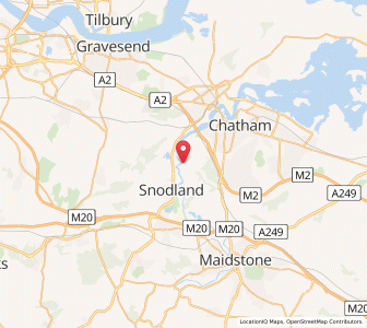 Map of Wouldham, EnglandEngland