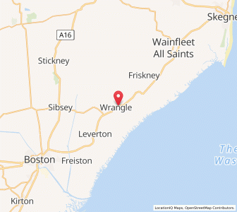Map of Wrangle, EnglandEngland