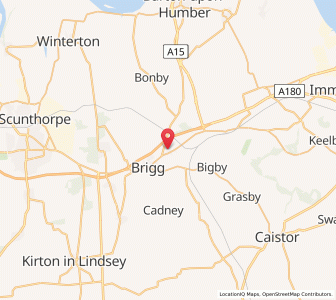 Map of Wrawby, EnglandEngland
