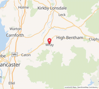 Map of Wray, EnglandEngland