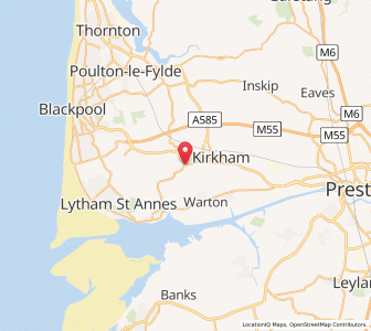 Map of Wrea Green, EnglandEngland