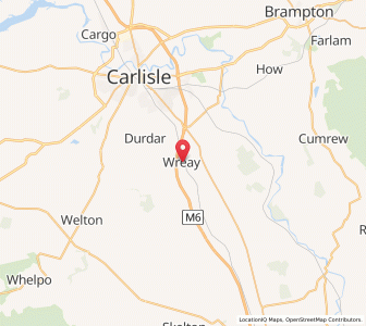 Map of Wreay, EnglandEngland