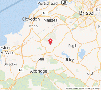 Map of Wrington, EnglandEngland
