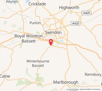 Map of Wroughton, EnglandEngland