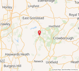 Map of Wych Cross, EnglandEngland