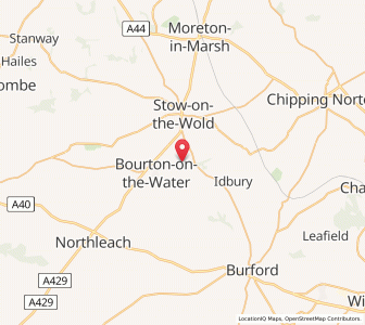 Map of Wyck Rissington, EnglandEngland