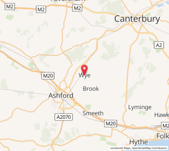 Map of Wye, EnglandEngland