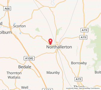 Map of Yafforth, EnglandEngland
