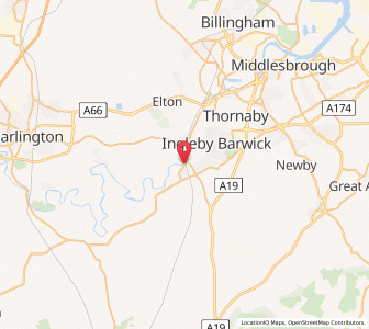 Map of Yarm, EnglandEngland