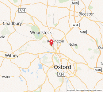 Map of Yarnton, EnglandEngland