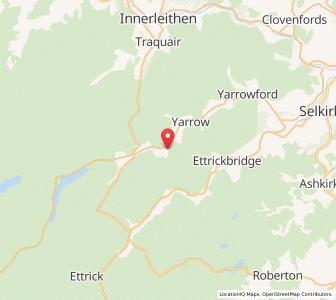 Map of Yarrow, ScotlandScotland