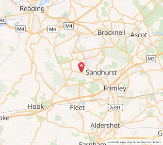 Map of Yateley, EnglandEngland