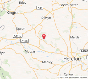 Map of Yazor, EnglandEngland