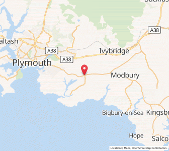 Map of Yealmpton, EnglandEngland