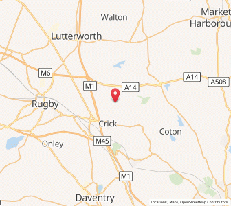 Map of Yelvertoft, EnglandEngland