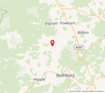 Map of Yetlington, EnglandEngland