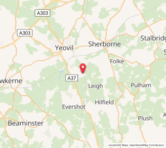 Map of Yetminster, EnglandEngland