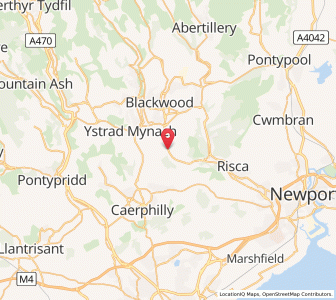 Map of Ynysddu, WalesWales