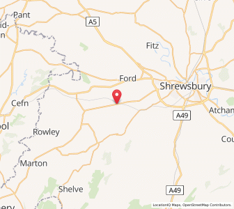 Map of Yockleton, EnglandEngland