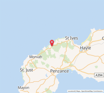 Map of Zennor, EnglandEngland