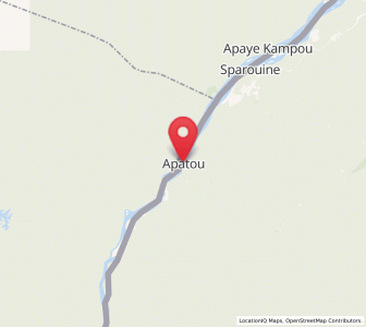 Map of Apatou, Guyane