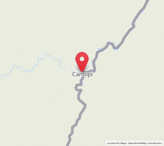 Map of Camopi, Guyane